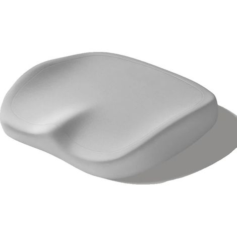 Cojín para silla de oficina, diseño ergonómico, soporte de espuma viscoelástica, gris. (1/2)