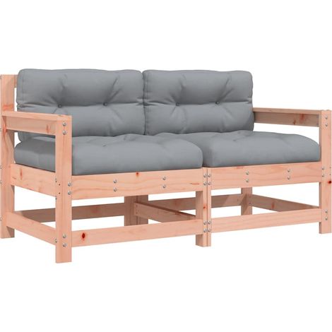 Lot de 2 Chaises de jardin,Chaise d'extérieur avec coussins bois massif douglas CFW1890401 (1/5)