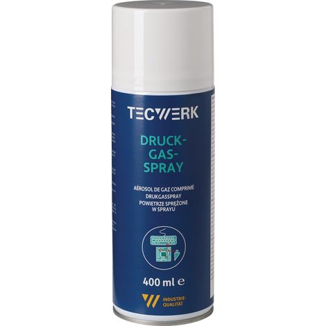 Spray  de  gaz  comprimé  400ml  bombe  aérosol  TECWERK (1/2)