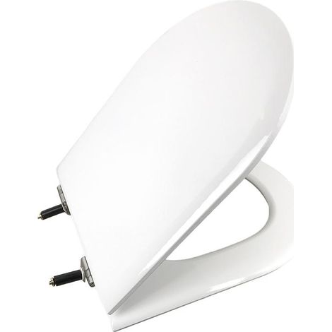 Tapa WC Gala 2085108 – Abattant horizontal en MDF blanc brillant – Fixation horizontale – Compatible WC MARINA avant 2007