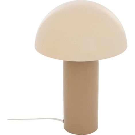 Pilzlampe Lito, H. 37 cm, beige, zweifarbig - Atmosphera créateur d'intérieur (1/4)