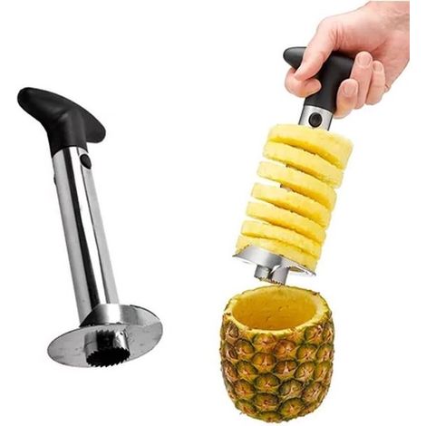 Affettatrice e pelapatate per ananas con lama rinforzata in acciaio inossidabile per un taglio facile e sicuro dell'ananas. (1/5)