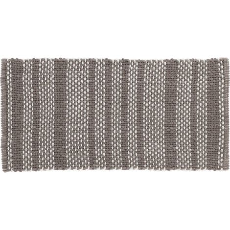 Tapis adele coton/polyester 45x90 cm - gris clair - Tendance (1/4)