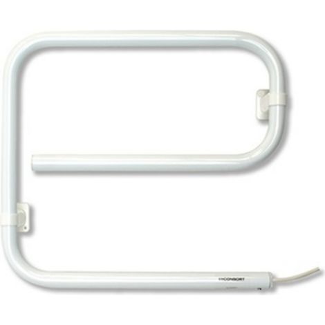 CONSORT CLAUDGEN TRJ40 Toweldry 40W Electric Heated Towel Rail White with Adjustable Brackets