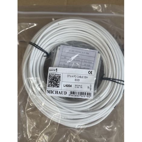 Kit boitier DTIo 4 Fibre optique 80x80mm avec câble longueur 30m ECO (1/2)