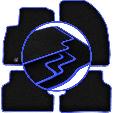 CARLUX-BLUE Autofußmatten für: Ford Focus MK2 Kombi, Limousine, Fließheck (2004-2011)