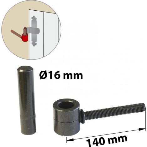 Bisagra de acero químico prepintado, Al.80x Diam.16 mm AFBAT
