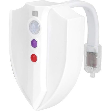 Toilet Night Light, Motion Sensor, 8 Simple Colors or Color Cycle Toilet Light, Waterproof for Home Office (1/5)