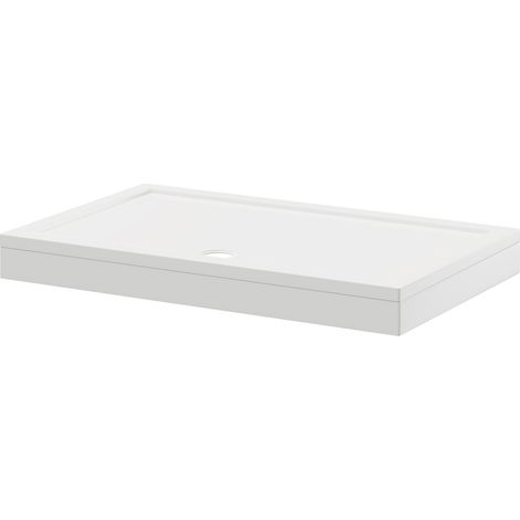 Pearlstone 1300mm x 800mm x 40mm Rectangular Shower Tray and Plinth (1/4)