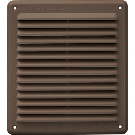 GRIGLIA AEREAZIONE MM 204X230 PLASTICA MARRONE