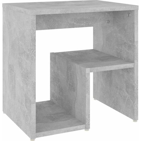 Maison Exclusive - Comodino Grigio Cemento 40x30x40 cm in Legno Multistrato