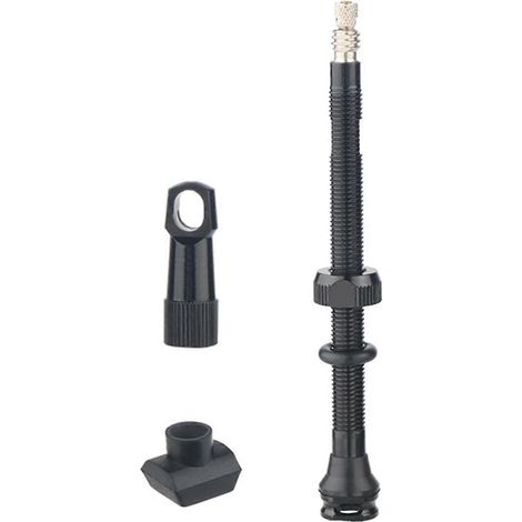 Accessoires pour pompe à vélo, embout de gonflage, rallonge de valve de pneu, tige de valve de vélo spécialement conçue pour les amateurs de modification, 1 noire 80 mm. (1/5)