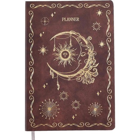 Carnet à spirale en cuir PU pour agenda, bloc-notes professionnel, journal personnel, carnet de notes pour listes de tâches, agenda professionnel (1/5)