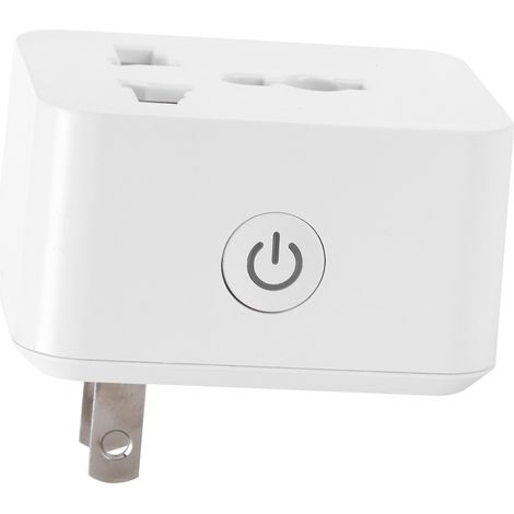 Intelligente WLAN-Bluetooth-Steckdose, Zeitschaltuhr, 15 A, 100–250 V, Multifunktionsstecker mit US-Konverter (1/5)