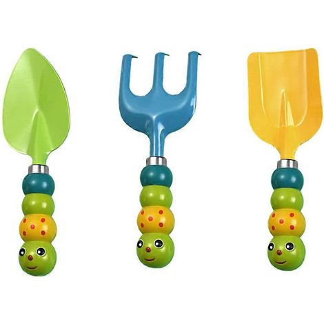Outils de jardinage pour enfants, ensemble de 3 pièces pour les jeux d'extérieur (1/5)