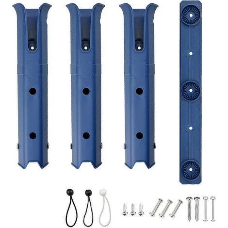 Angelrutenhalter, Angelrutenhalterung, blau