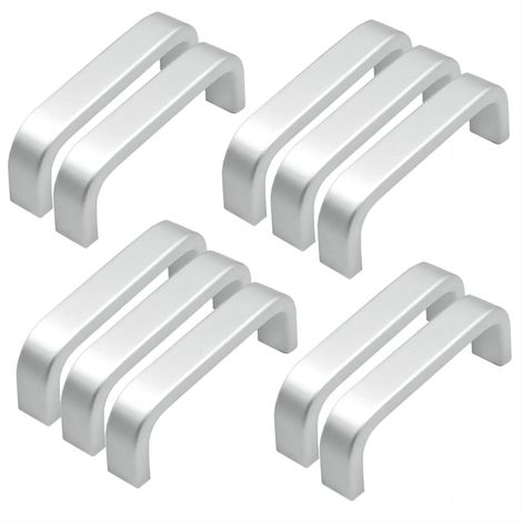10pcs Mini Aluminium Cuisine Armoire Porte Poignées Placard Tiroir Chambre Meubles Tirer (64MM) (1/4)