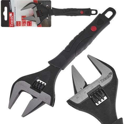 Chiave svedese regolabile da 8" 39 mm Tvardy CrV ergonomica T00071 (1/5)