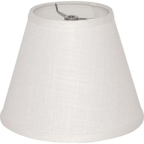 Abat-jour moyen, cylindrique, en tissu, pour lampes de table et lampadaires, diamètre supérieur 12,7 cm x diamètre inférieur 22,9 cm x hauteur 17,8 cm, fait main en lin naturel, motif araignée (marron (1/5)