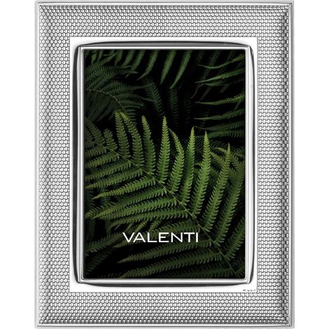 Valenti Cornice Portafoto in Argento Maglia Milano 9x13 cm