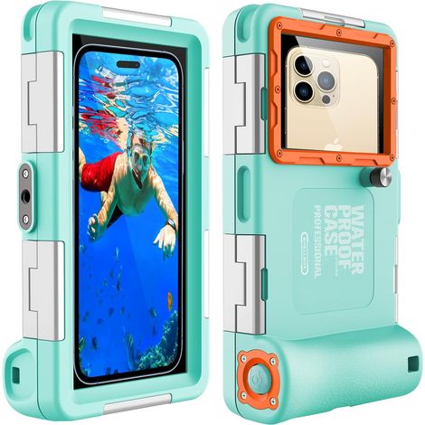 Custodia impermeabile per smartphone IPX8, custodia impermeabile per telefono, custodia impermeabile per smartphone compatibile con iPhone 16 15 14 13 12 11 Pro Max Samsung S24 S23 S22 A35 A55 A25 A15 (1/5)