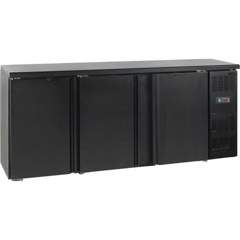 Arrière de bar ventilé 460 Litres, 3 portes pleines battantes, 250 W, 220 V - MONO (1/4)