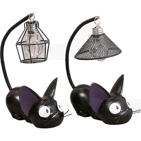 Lot de 2 veilleuses en résine Kiki la petite sorcière, décoration pour la maison