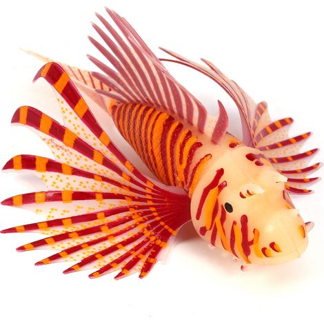 Ornements d'aquarium de poissons fluorescents, décorations de réservoir en Silicone artificiel 3D (1/5)
