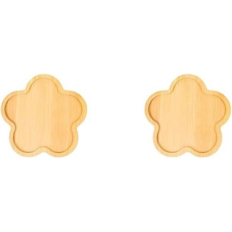 2 posavasos, 11,5 x 11,5 x 0,9 cm, Posavasos de madera, Alfombrillas resistentes al calor, Posavasos para macetas, Bandejas, Bandejas de cocina (1/5)