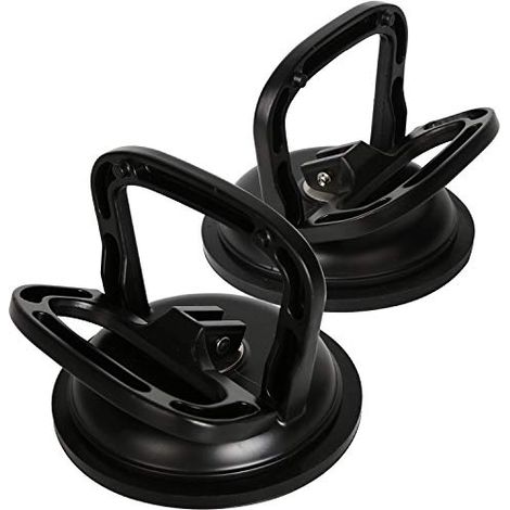 Kaisiking Lot de 2 ventouses en aluminium et verre pour soulever les espaces de sol en verre, carrelage, miroir, granit, réparer les espaces stratifiés (1/5)