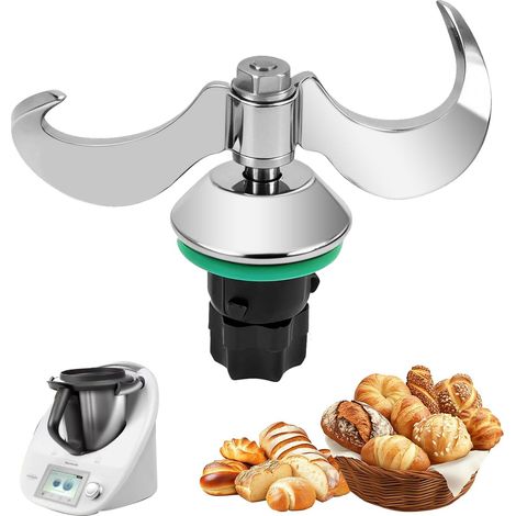 Teigmesser für Thermomix TM6 und TM5, Edelstahlmesser, Mixmesser für Thermomix TM5, Ersatzklingen für TM6, schnelle Reinigung, keine Rückstände oder Verunreinigungen