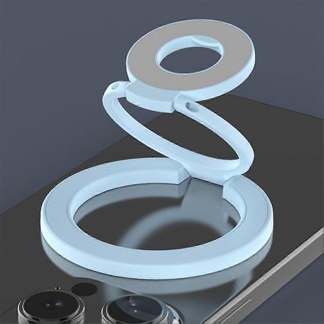 Magnetischer Handyhalter mit Haltering, doppelseitige magnetische Autohalterung (blau). (1/5)