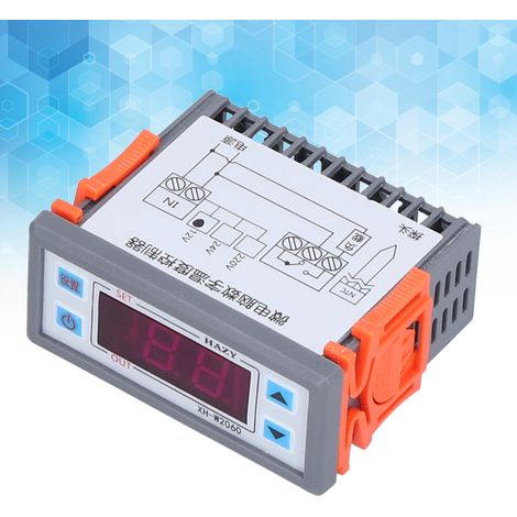XH-W2060 Digitaler Temperaturregler, Temperaturregler mit digitaler Anzeige, Temperaturreglerschalter (12V anpassbar) (1/5)