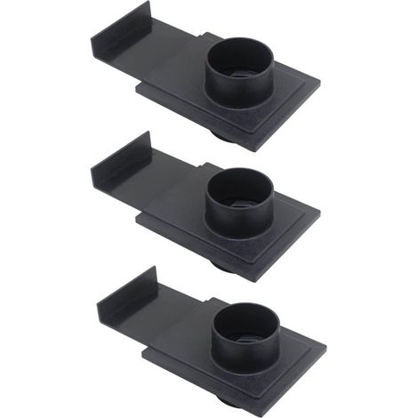 Trappe guillotine obturation tuyau pvc 63mm buse avec tirette d'obturation pour aspirateur copeaux bois collecteur de sciure 3pcs (1/4)