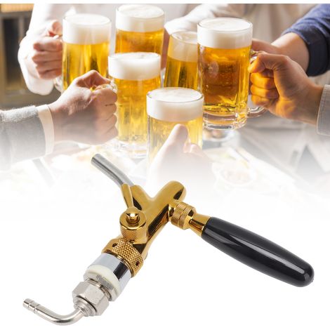 Abnehmbarer Bierhahn für Bar/Hotel aus lebensmittelechtem, goldfarbenem Edelstahl, mit Durchflussregelung und einfacher Installation (1/5)