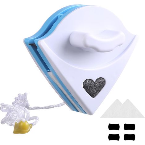 Nettoyeur de vitres magnétique double face, nettoyeur de vitres pour vitres de 3 à 8 mm, brosse de nettoyage de surface d'essuie-glace