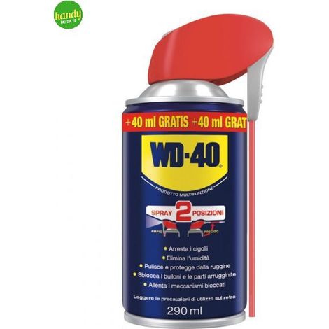 WD-40 SPRAY MULTIUSO LUBRIFICANTE SBLOCCANTE BOMBOLETTA 250ml+40ml GRATIS