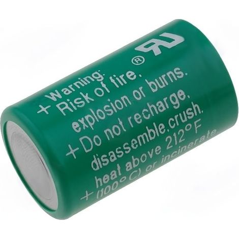Lithium-Batterie 1/2AA 3Vdc 950mA S/Klemmen 14x25mm