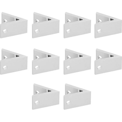 Connecteur d'angle en aluminium GOTOTOP, lot de 10, équerre à 45° (1/5)