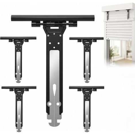 Lot de 6 Attache Souple Volet Roulant, Ressort de Suspension en Acier et Nylon 155mm Universel pour Fixation Lame, Compatible Somfy et Volet Électrique, Manuel, Solaire (1/5)