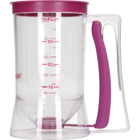 Distributeur de pâte en ABS de 900 ml - Outil de pâtisserie idéal pour les crêpes, les cupcakes, les gâteaux et les gaufres (1/5)