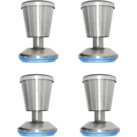 Lot de 4 pieds de meuble en acier inoxydable Hauteur 80 mm Hauteur réglable 0-5 mm (1/5)