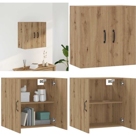 vidaXL Armoire murale chêne artisanal 60x31x60 cm bois d'ingénierie