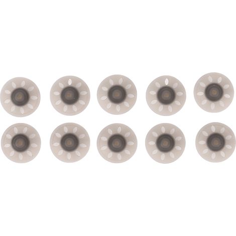 10 pièces Dômes d'Amplificateur Sonore Noir Ouvert Petit pour Phonak 6mm, Accessoires d'Aides Auditives (1/5)