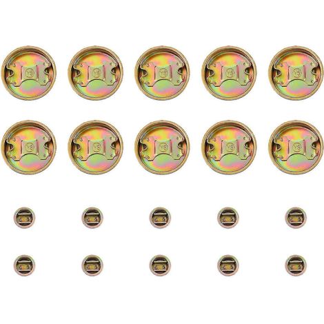 Lot de 20 bouchons filetés galvanisés pour fûts de 55 gallons (20 pièces) (1/3)
