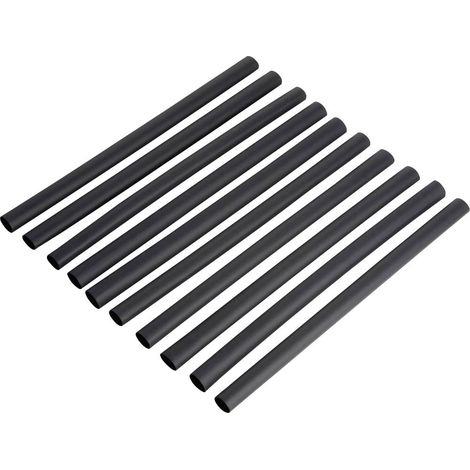 DSG Canusa 2810127952CO Kit guaine termoretraibili Nero 12.80 mm 6.40 mm Restringimento:2:1 10 pz.