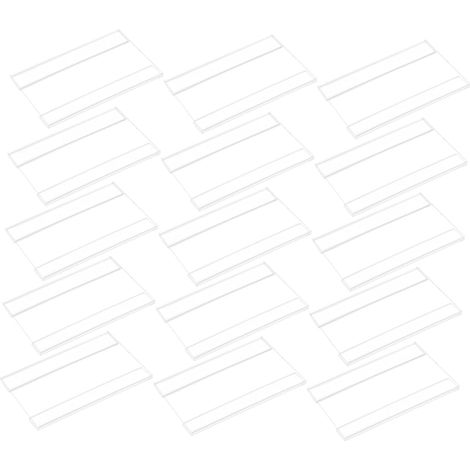 15 pièces Porte-étiquette Prix Transparent pour Rayons Supermarché Support Acrylique Étiquette Affichage Pratique (1/5)