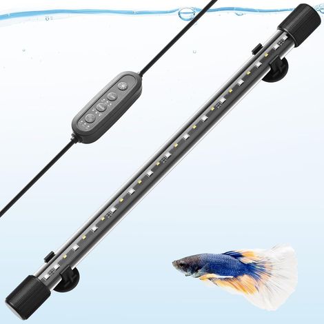 48 cm LED-Aquarienleuchte – 1 Stück – IP68 wasserdicht – Vollspektrum RGBW – 24/7-Timer – Für Nano-Aquarien (1/5)
