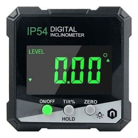 Rapporteur numérique, rapporteur d'angle avec écran LCD, inclinomètre avec aimant, mesure d'angle numérique
