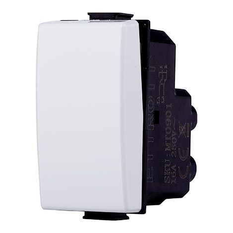 Interruttore unipolare 1P 16A compatibile Bticino Matix colore bianco (1/4)